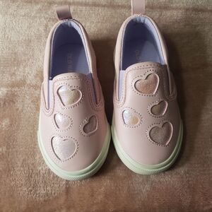 Old Navy Pink Heart Sneakers Slip-On
